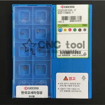 

CCGT030102L-F TN60,kyocera orighinal insert use for C04H-SCLCR03 , CCGT 030102 L-F TN60
