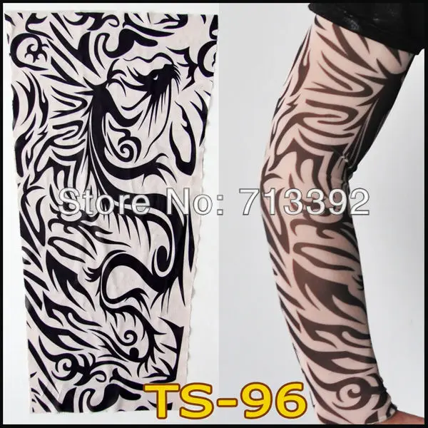 Высокое качество Смешанные 140 Стили нейлоновый с имитацией татуировки рукава для вас выбрать поддельные тату-рукава(2 шт./партия