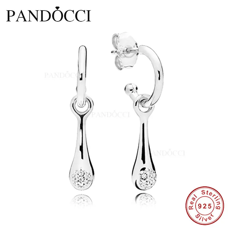 

2018 Hot 925 Sterling Silver Earring with Clear CZ Modern LovePods Stud Earrings For Women Accessories Sterling-Silver-Jewelry