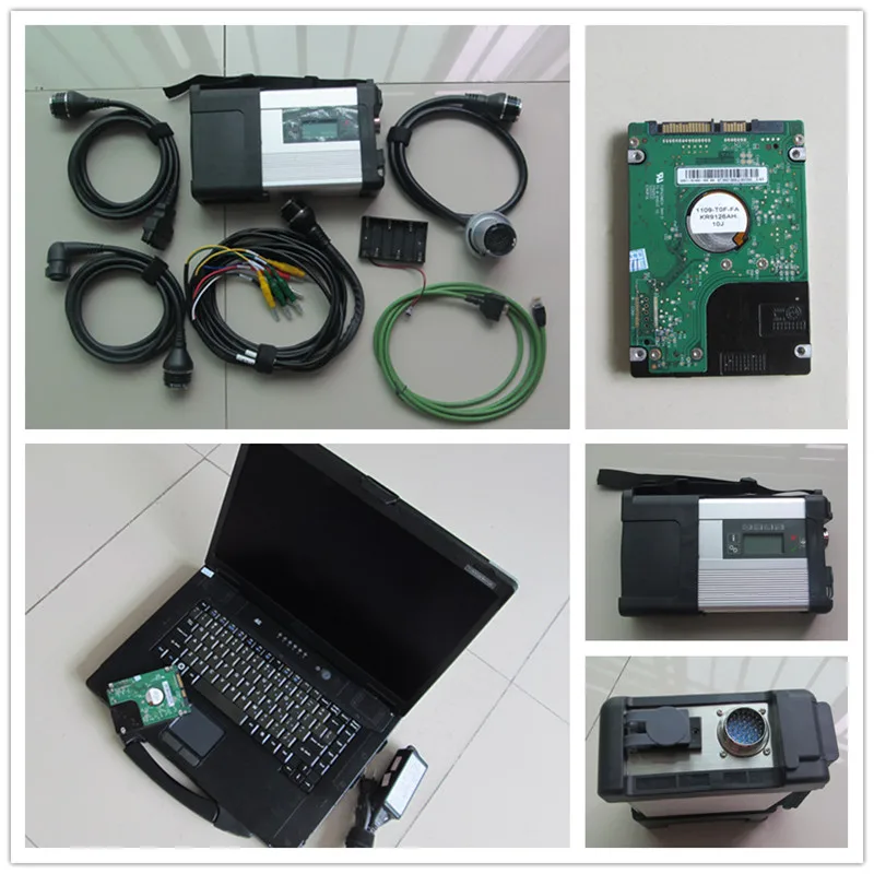  Super MB Star C5 SD conecta con ordenador portátil cf52 Toughbook de diagnóstico con mb star c5 sof