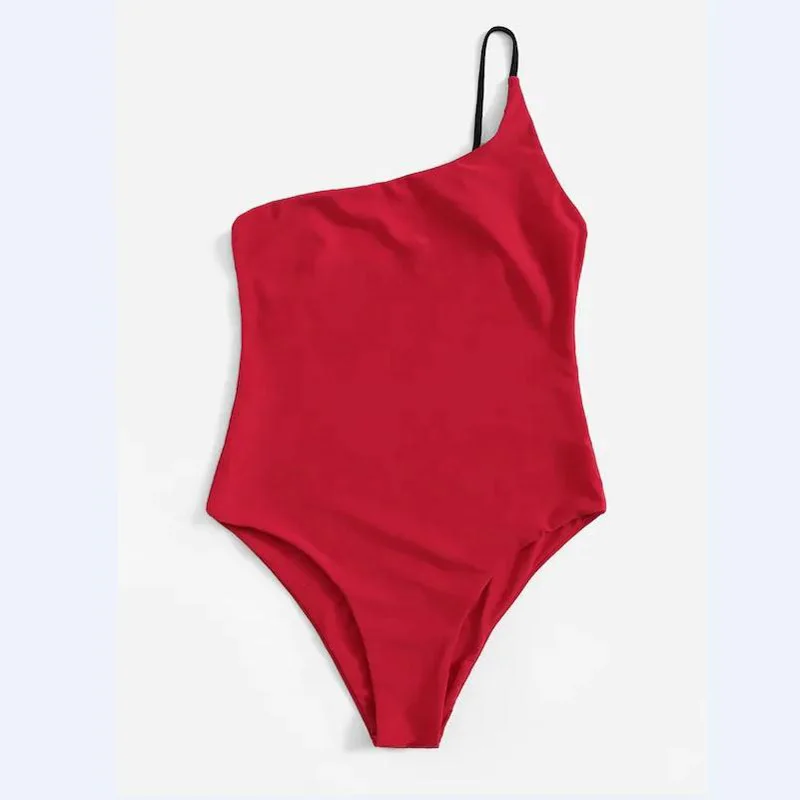 

A&J 2019 summer sexy Women Sleeveless Solid Color Swimmerar Female Retro ALBK 19089