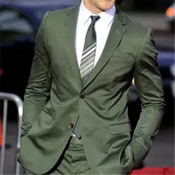 Зеленый жениха 2 шт. (куртка + брюки + галстук) terno Masculino best Man две кнопки Gap с лацканами best Свадебные Для мужчин костюм Пользовательские Blazer 136