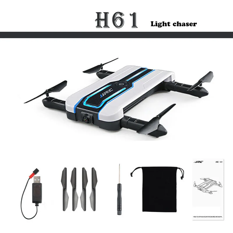 

JJRC H61 Sportlight Wifi FPV 720P Camera Foldable Streamer positioning drone APP Control G-sensor RC Quadcopter helicopter H994