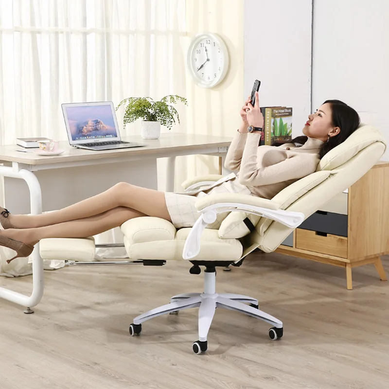 Office Computer Chair Comfortable Gaming Chair Home Office Reclining Boss Chair Swivel Lifting Sill