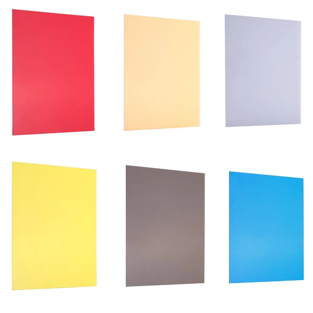 Neewer 12x1" 11 листов набор из прозрачной Цвет гель фильтр для Yongnuo/Godox/Neewer аксессуары фотостудий фонарик