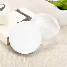 50 мл пластиковая прозрачная многоразовая пустая коробка для пудры контейнер для косметики Косметическая банка дорожный горшок с черной/белой крышкой