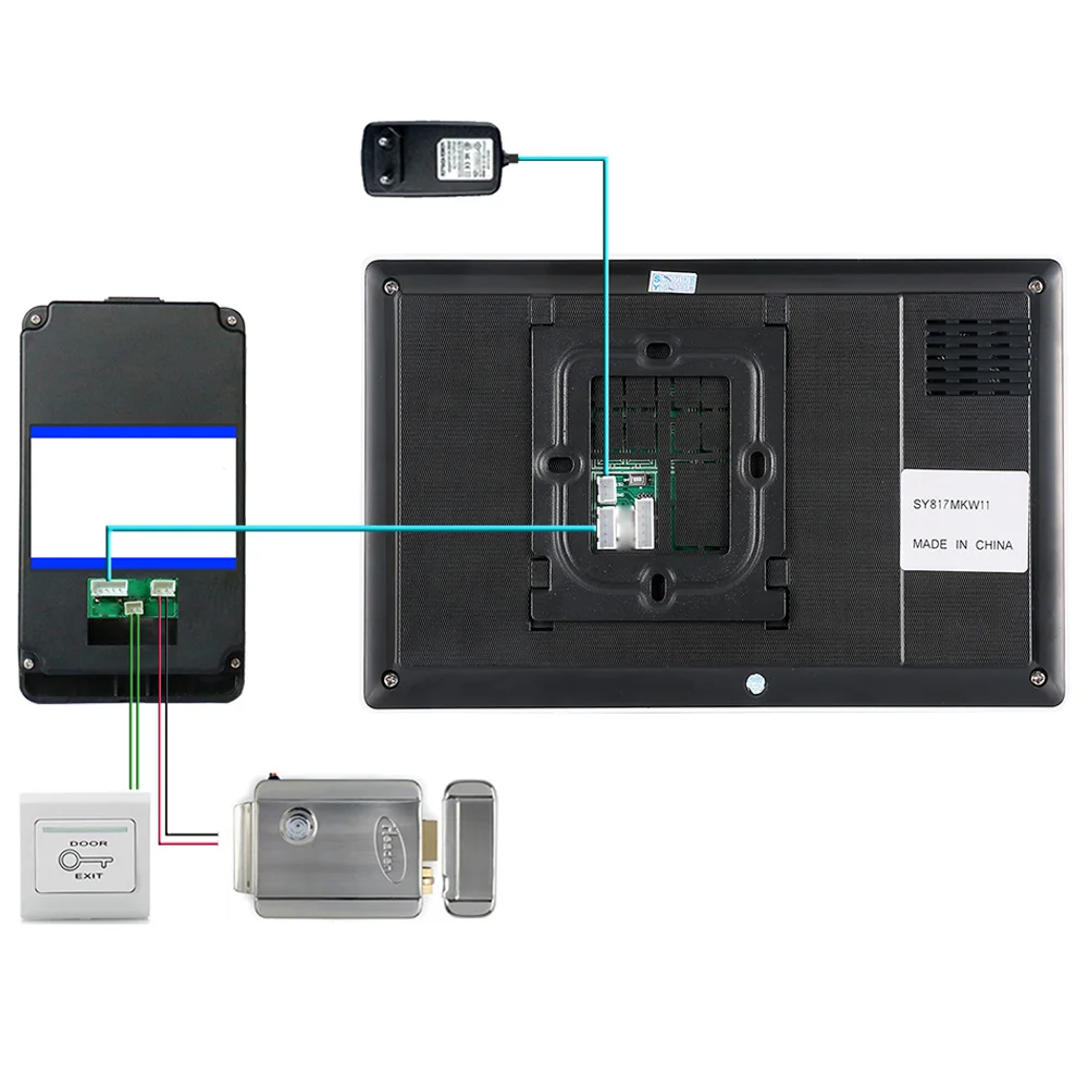 Mountainone 7 "на тонкопленочных транзисторах на тонкоплёночных транзисторах RFID пароль видео домофон Системы, украшенные узором ИК Камера 1000 ТВ