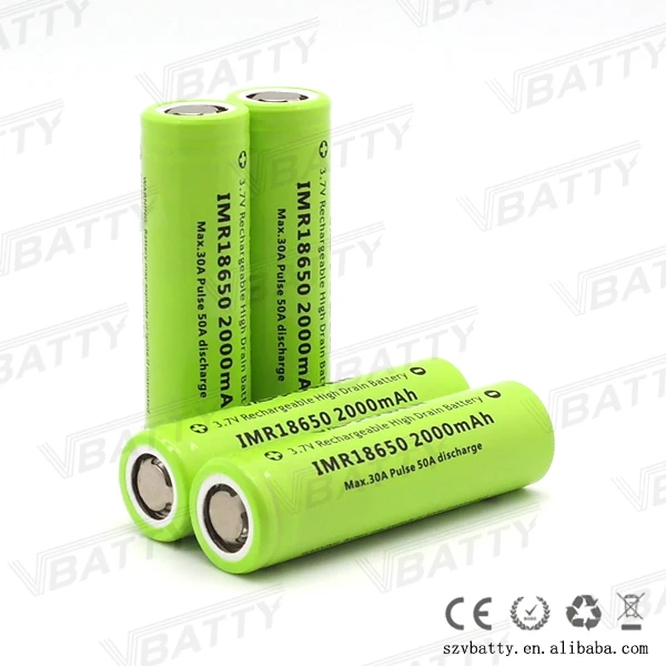 Vappower 18650 2000mah 30A 7