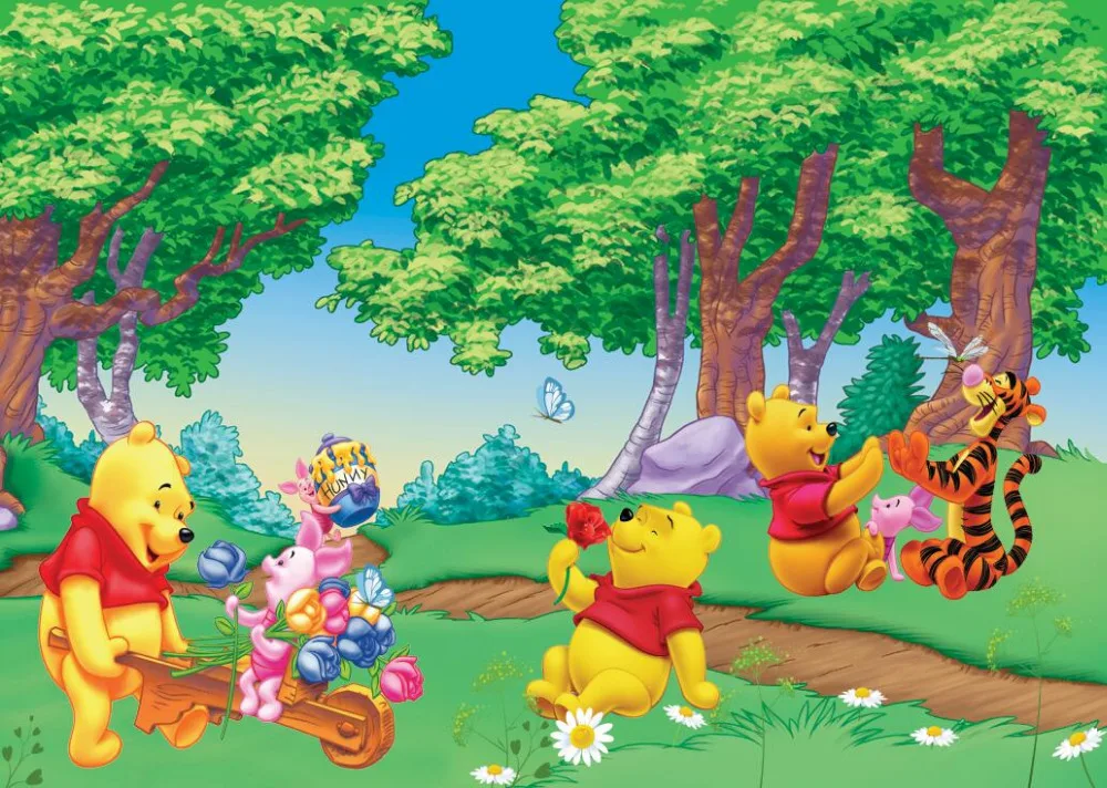 

SHENGYONGBAO Vinyl Backdrops for Photography Winnie Pooh theme Photo Studio Background 81122-06