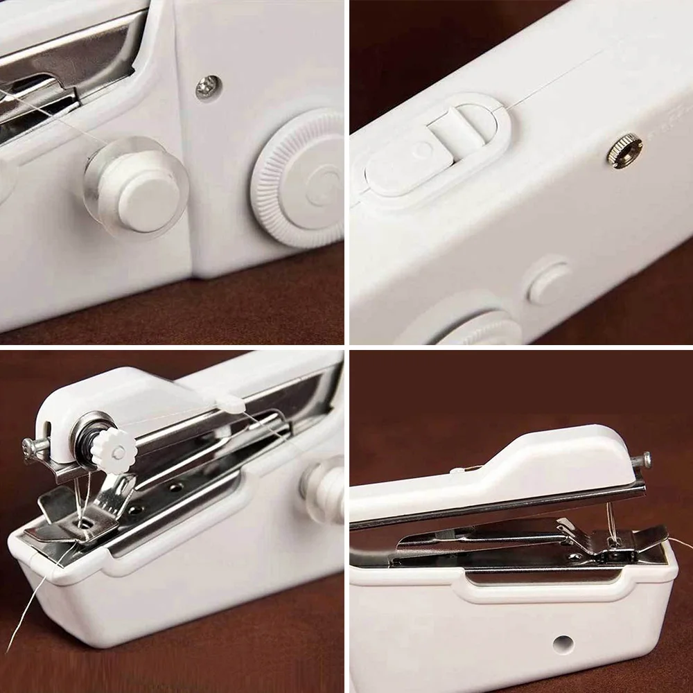  Home Tool Quick Sewing Machine Table Stitch Handkerchiefs Sew Curtains Cordless Crafts Repair Cloth