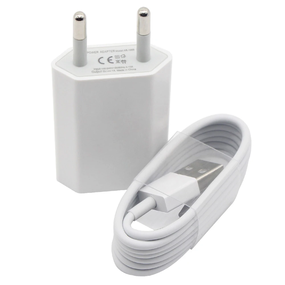 EU Plug Wall USB Charger Adapter for Apple iPhone X 8 7 6 6S Plus SE 8