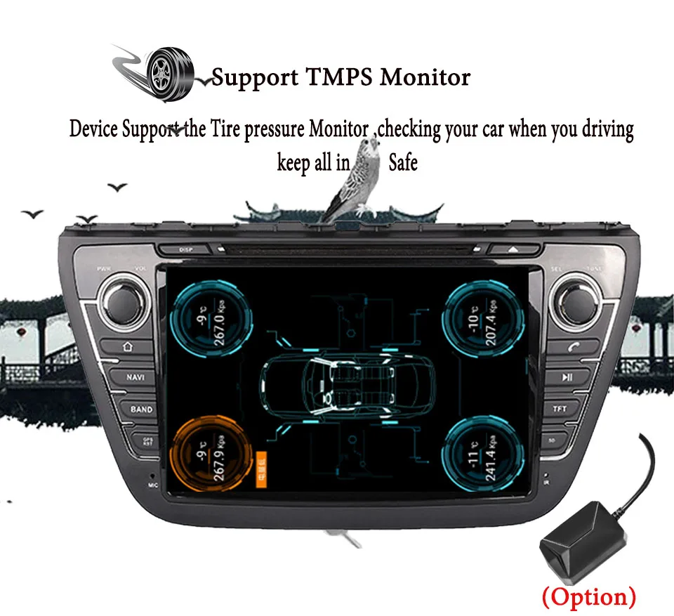 4 ГБ ОЗУ Android 9 0 автомобильный DVD GPS Мультимедиа подходит SUZUKI SX4 S CROSS 2013 2014 2015 2016 Авто