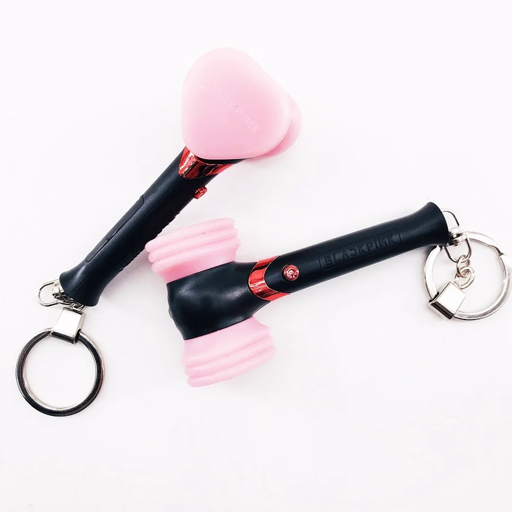 

NEW KPOP BLACKPINK Auxiliary Lights Hand Lights Mini Keychains Small Light Sticks Hammer Lights Pendant Surroundings