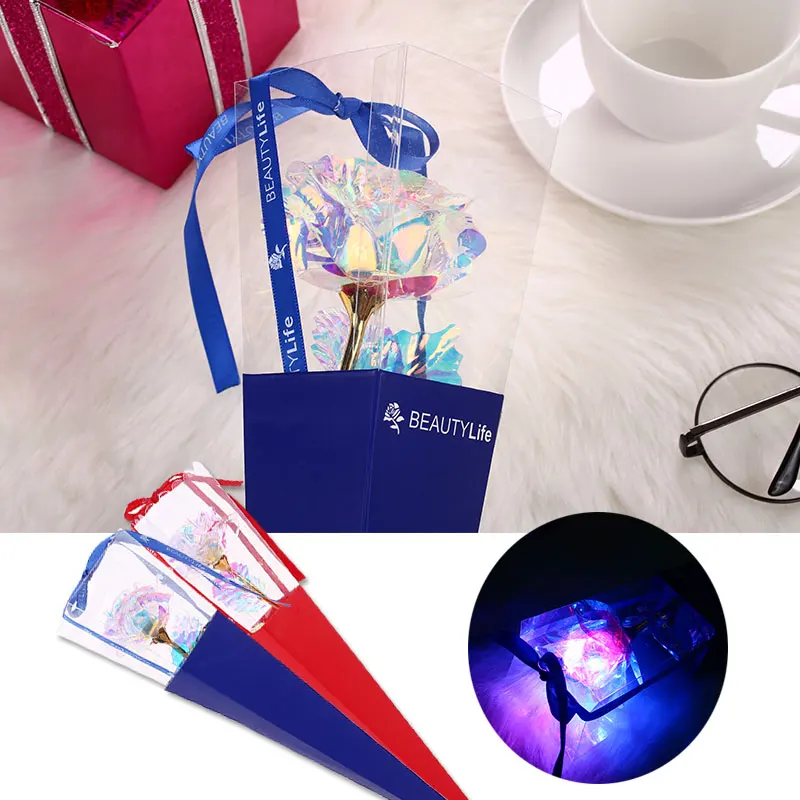 

Romantic Shock Luminescence Simulated Rose for Night Light Valentine'S Day for Mother'S Day Luminous Rose Party Gifts