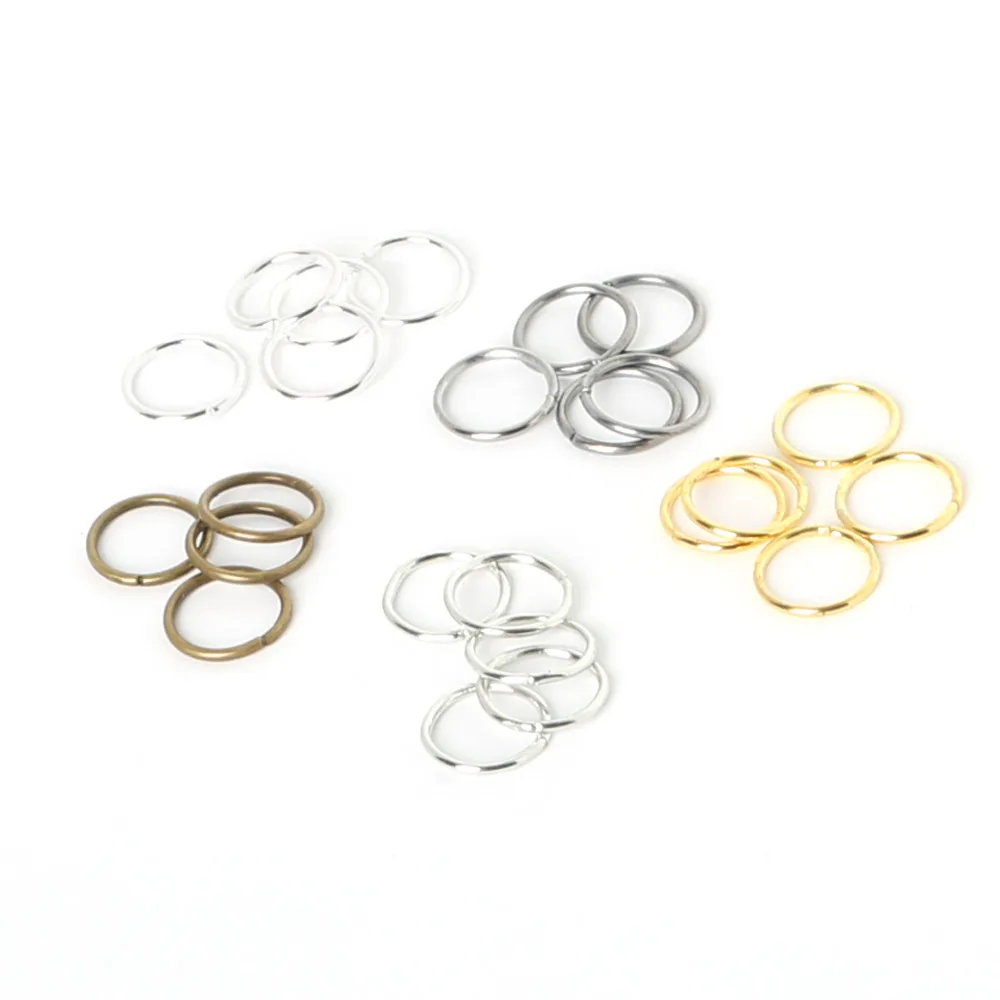 

Hot Sale Open Jump Ring link loop Silver Gold Rhodium Black Bronze for DIY Jewelry Findings Connector FQA020