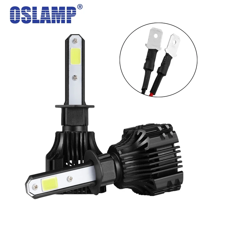 Oslamp S5 светодиодный налобный фонарь h1 COB чипы однолучевой 72 Вт автомобильный 8000LM