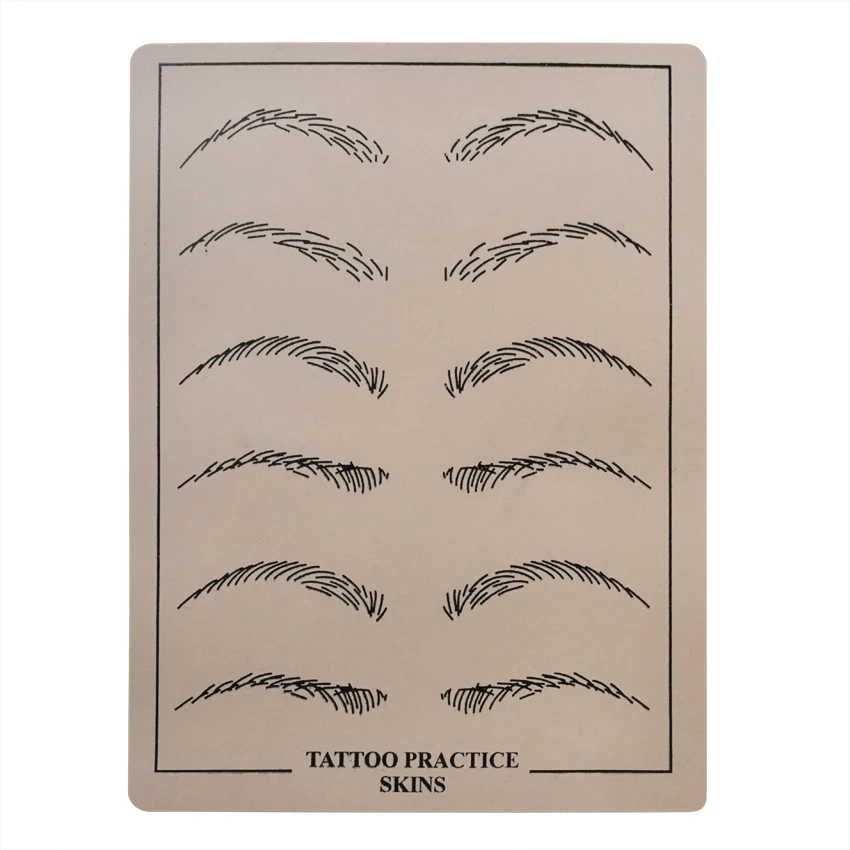 

Tattoo Practice Skin Silicone Artificial Fake Skin Permanent Makeup Eyebrow Lip Liner Microblading for Tattoo Pen Pigment Supply