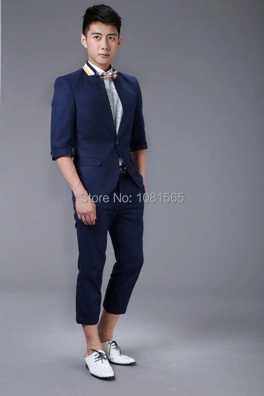 short pants wedding suit