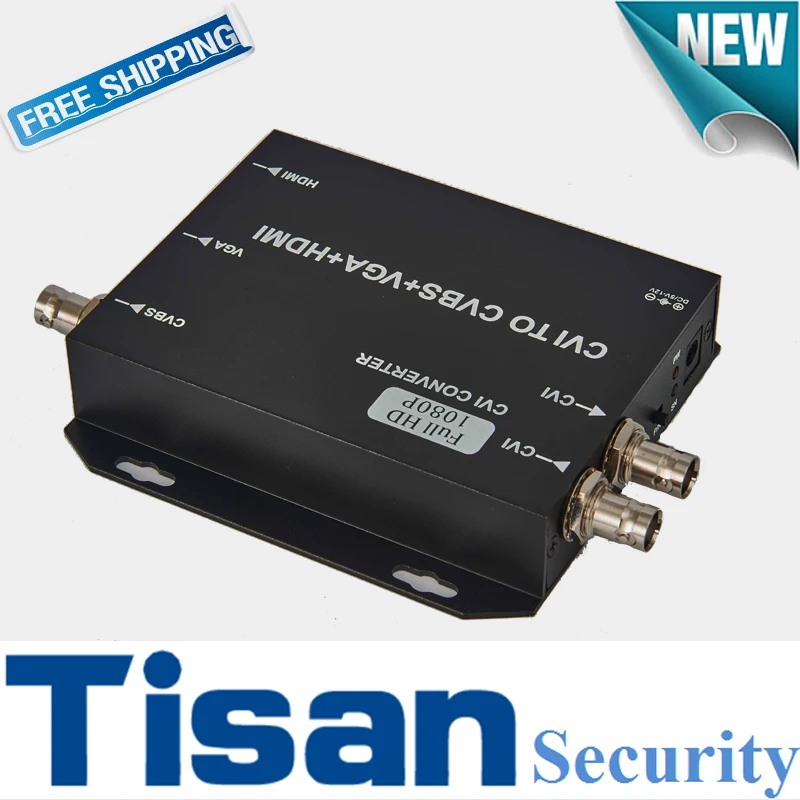 

720P 960P 1080P HD CVI to VGA HDMI CVBS Video Converter Support CVI loop output