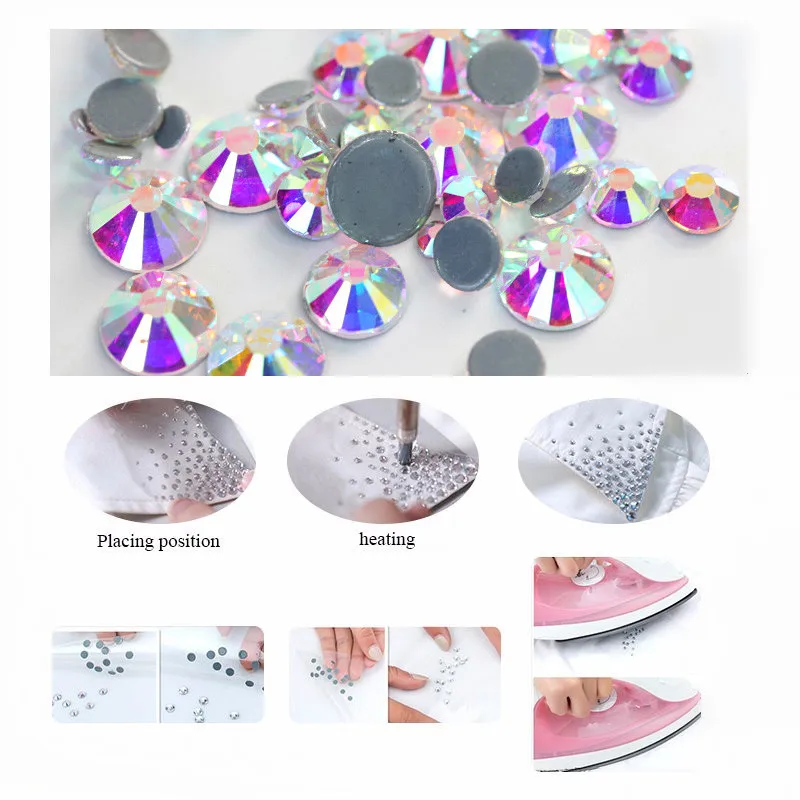 Стразы с горячей фиксацией SS16 SS20 1440 шт.|iron-on stone|hotfix crystalshot fix rhinestone |