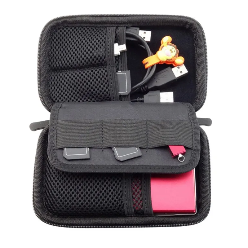 Waterproof Double Layer Cable Storage Bag Electronic Organizer font b Gadget b font Travel Bag font