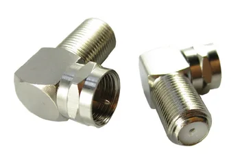 

Cable adapter F inch plug straight head turning plug set-top box conversion plug 90 degrees elbow
