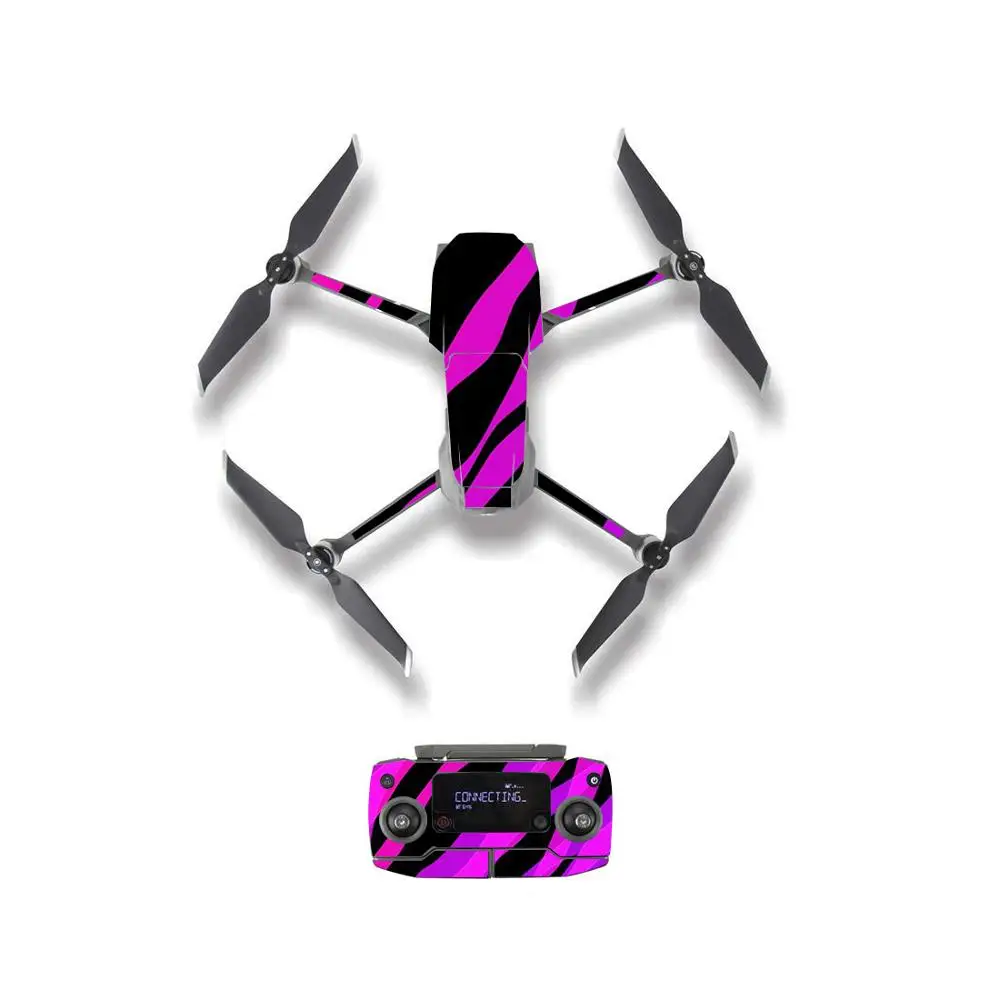YSDJM20022 Красочные линии стиль кожи наклейка для DJI Mavic 2 Pro и зум Дрон корпус пульт дистанционного управления батарея защитная пленка - Цвет: YSDJM20022