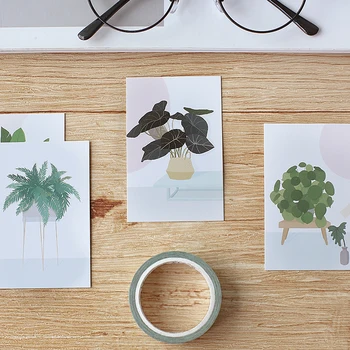 

multi-use 5.2*8cm 54pcs Mini Card I have a Potted plant theme Scrapbooking party invitation DIY Decor gift party card