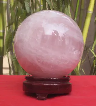 

1945G NATURAL ROSE QUARTZ CRYSTAL SPHERE BALL Healing
