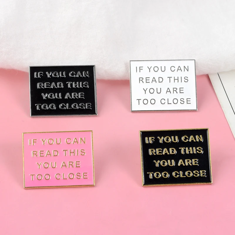 

Need My Personal Space ! Funny Anti Social Letter slogan Introverts Personality Enamel Brooches Lapel pins For Cool Girl Boy