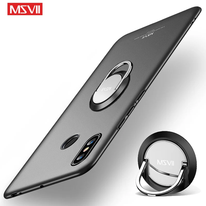 MSVII чехол для Xiaomi Mi Max 3 тонкий с кольцом пальцев MAX3 Max2 Xiomi автомобильного держателя