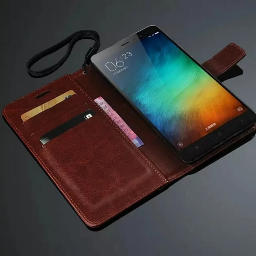 

For Redmi Note 3 Wallet Stand Flip Leather Case For Xiaomi Redmi Note 3 Note 3 Pro Phone Back Case Cover Card Slot