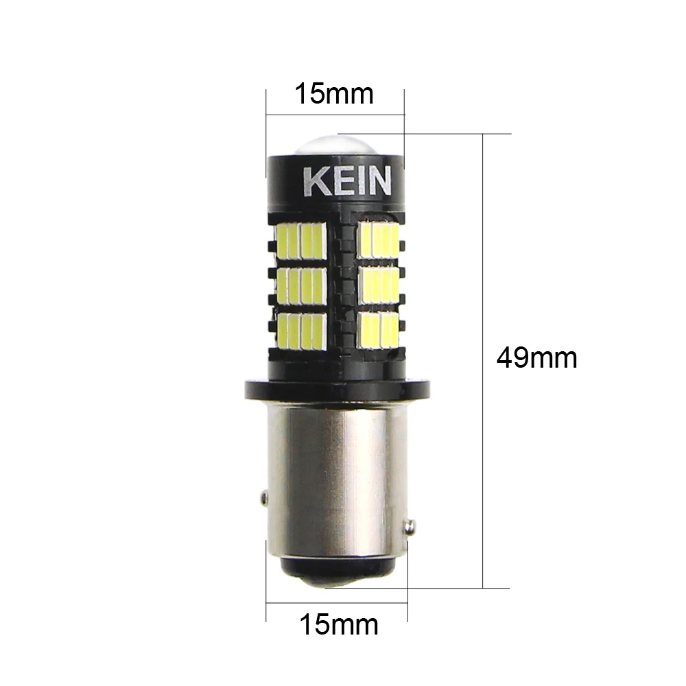 KEIN 2 шт. 54smd bay15d 1157 4014 led P21/5 Вт автомобильный тормозной стояночный белый 12В