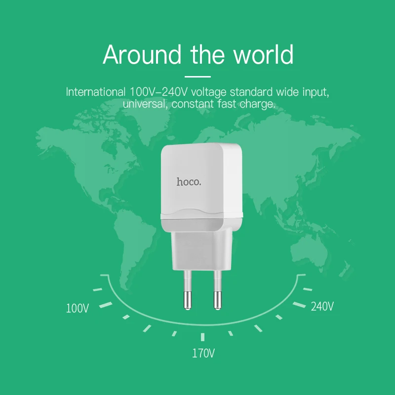 НОСО Dual USB Зарядное устройство для мобильного телефона ЕС Зарядное устройство Plug Путешествия стены Зарядное устройство адаптер для iPhone iPad samsung Xiaomi телефон зарядное устройство