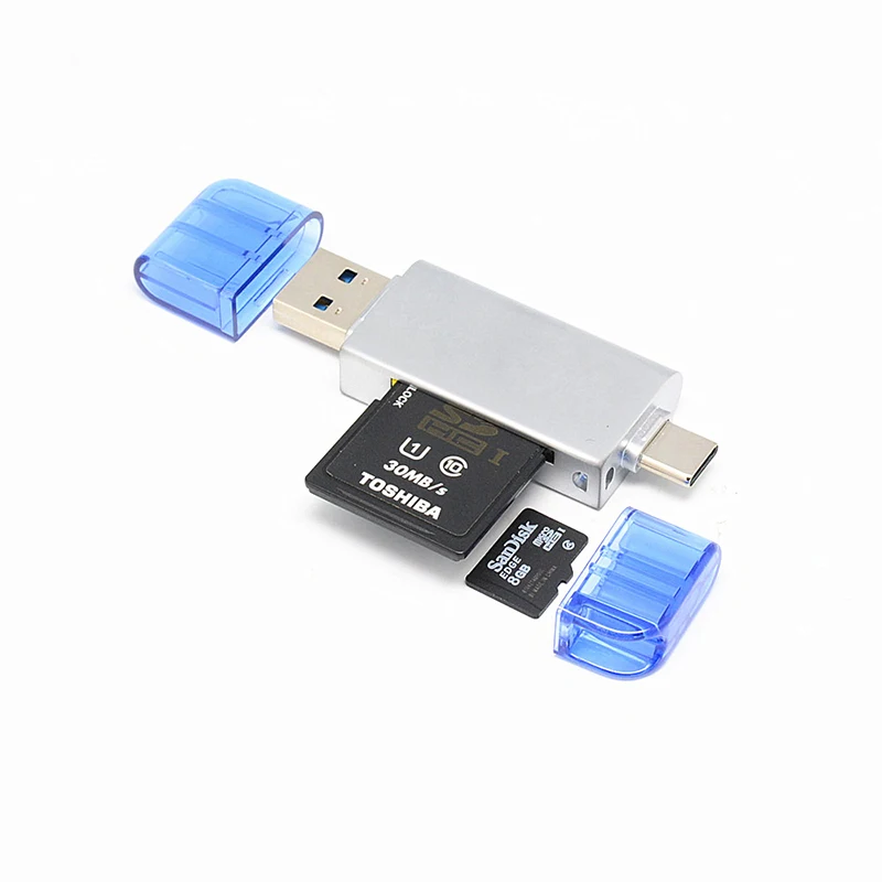 USB 3,0+ type-C+ Micro USB кард-ридер SD TF карта OTG адаптер мобильный телефон USB C кард-ридер для телефона компьютер