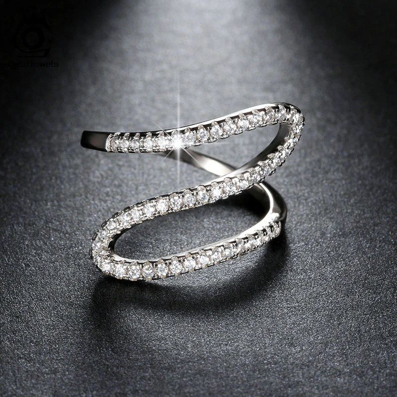 ORSA JEWELS New Arrival Unique Infinite Ring with AAA Cubic Zirconia Hot Sale Ring Best Birthday