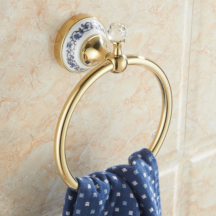 Wholesale and Retail Bath Towel Ring Flower Carved Bathroom Towel