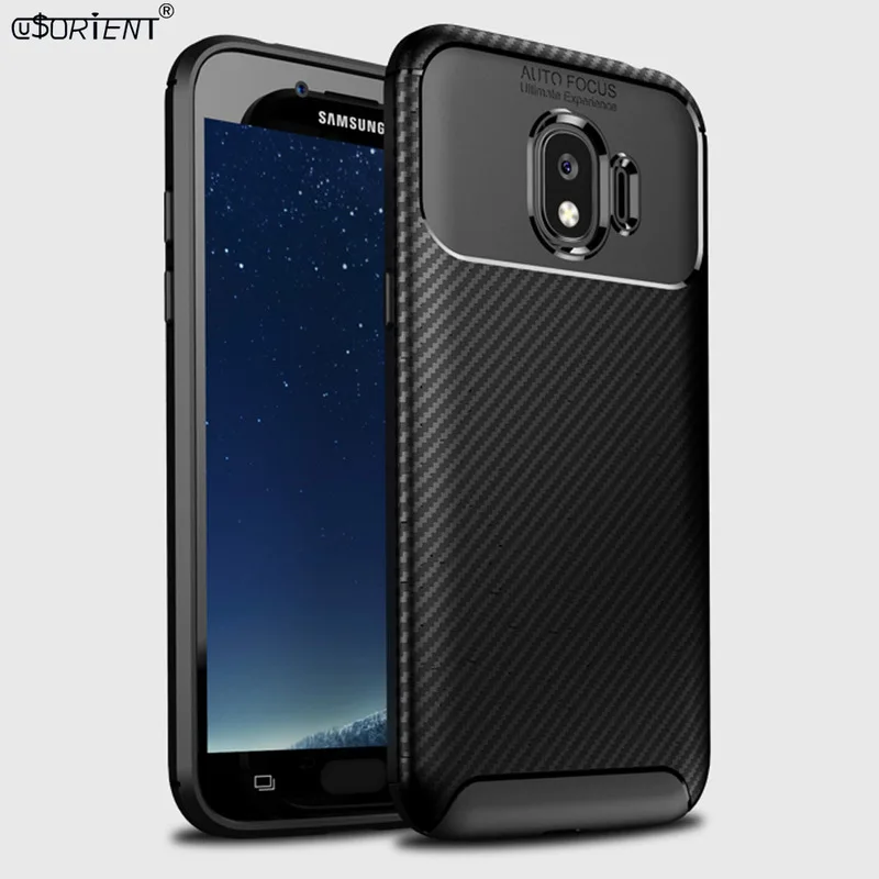 

For Samsung Galaxy J2 Pro 2018 Grand Prime Pro Soft Silicone Bumper Case SM-J250F/DS SM-J250M Carbon Fiber Texture Matte Cover