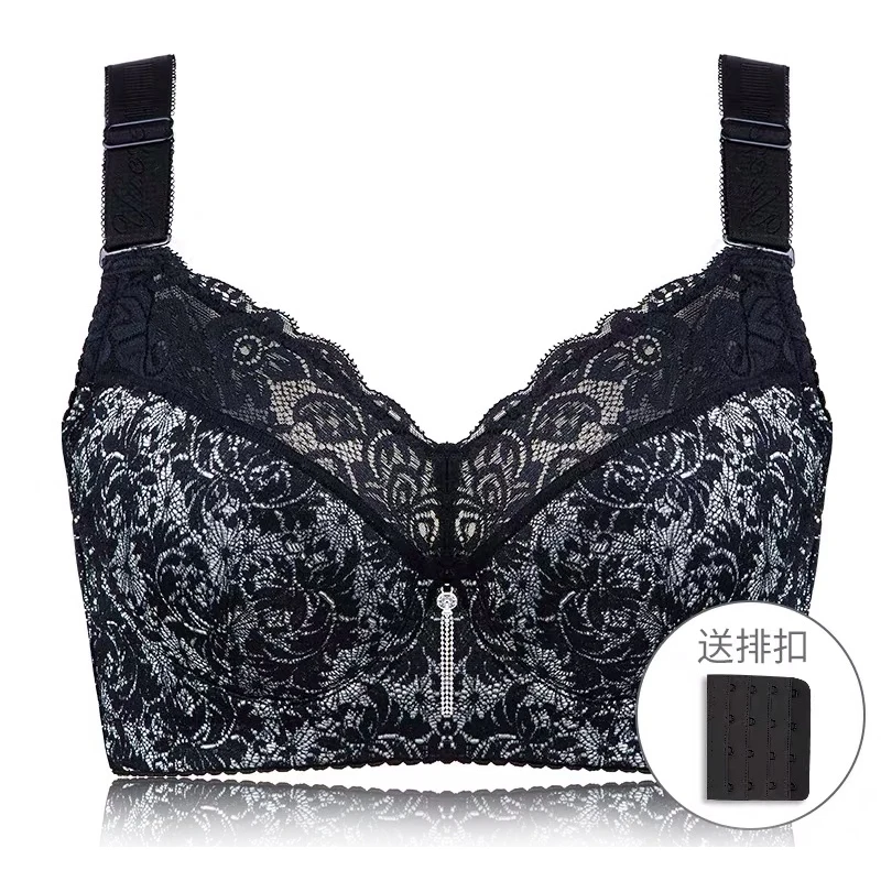 

Women's Full Coverage Lace Wireless Non Padded Cotton Bra Plus Size 34 36 38 40 42 44 46 B C D E F H I J