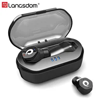 Langsdom F8 TWS Mini Wireless Earphone IPX7 Waterproof Bluetooth Earphones Touch Control Hifi Wireless Earbuds Headset for phone