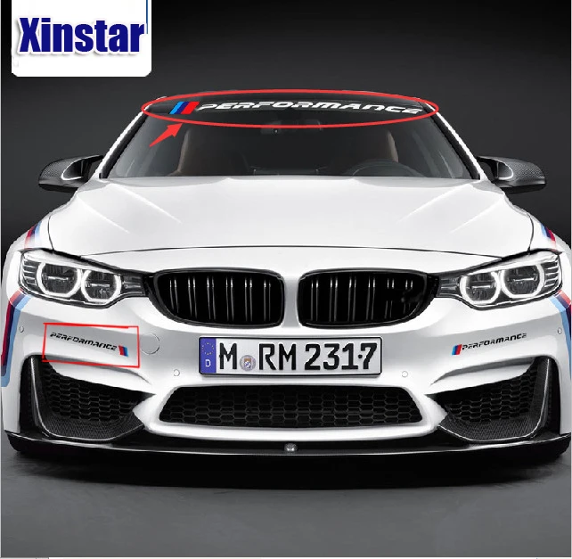 Новый стикер на лобовое стекло автомобиля KK M performance для BMW E30 E36 E60 E46 E90 E71 E87 F30 F10 F20 X1