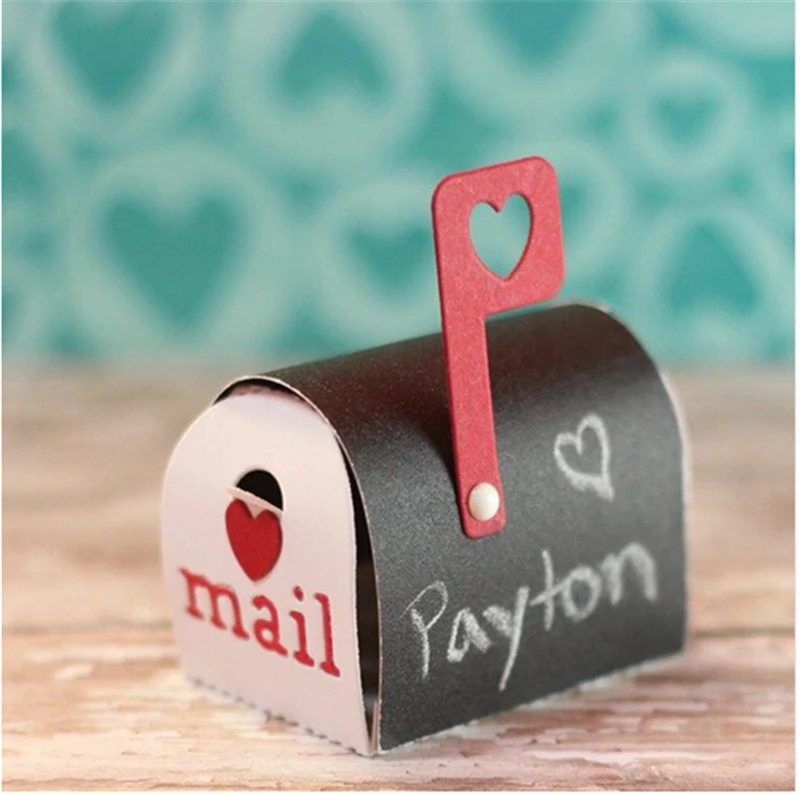Cute 3D Mailbox Metal Cutting Dies Stencils for DIY Scrapbooking Album