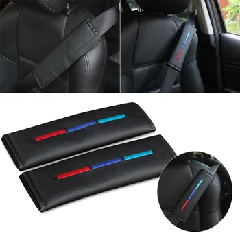 

Protection for BMW 23*7.5cm Safety Leather Embroidery Soft Shoulder Pads Durable High Quality Pro Comfort Sale