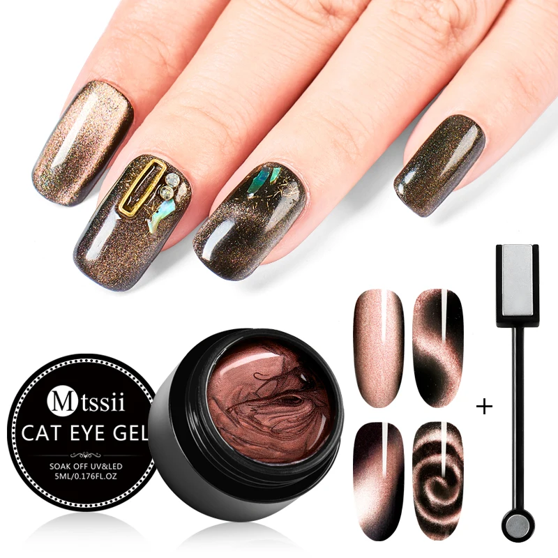 

Mtssii Magnet Nail Gel Polish 5D Cat Eye UV Gel Nail Polish Chameleon Magnetic Gel Varnish Manicure Soak Off Enamel Lacquer