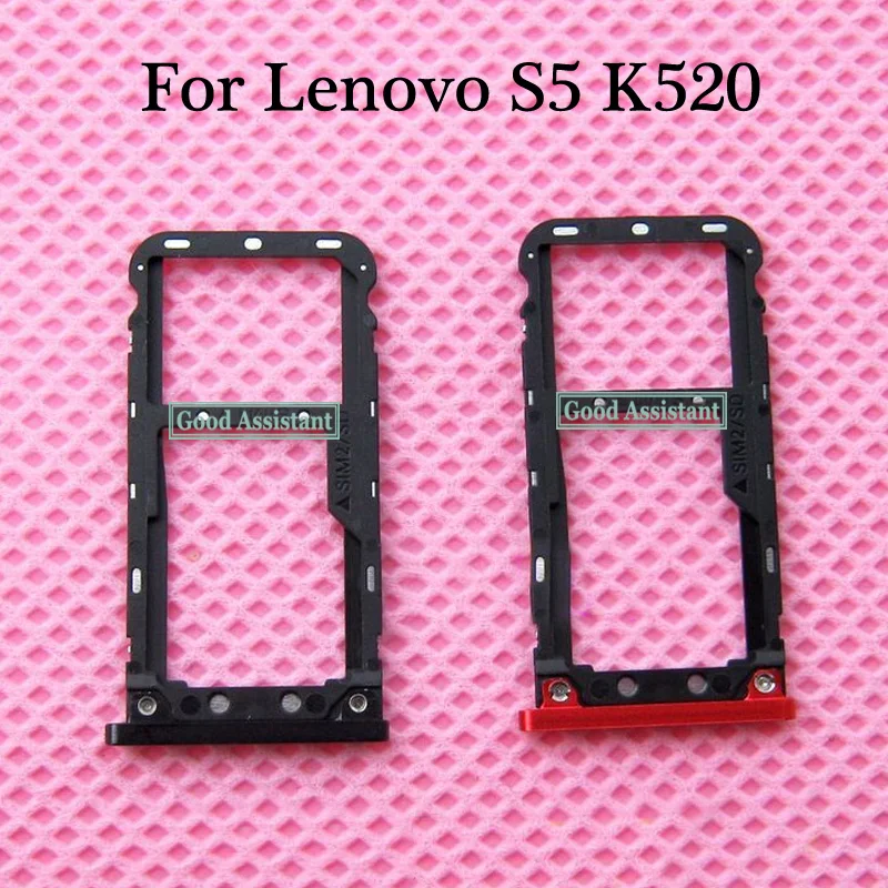 Original For Lenovo S5 K520 Sim Tray Micro Sd Card Holder Slot Parts