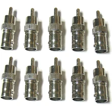 10x BNC Женский RCA Мужской адаптер видео разъем для камеры видеонаблюдения