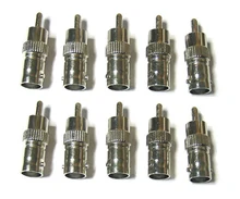 10x BNC Female to RCA Male Adapter Video Connector for cctv camera