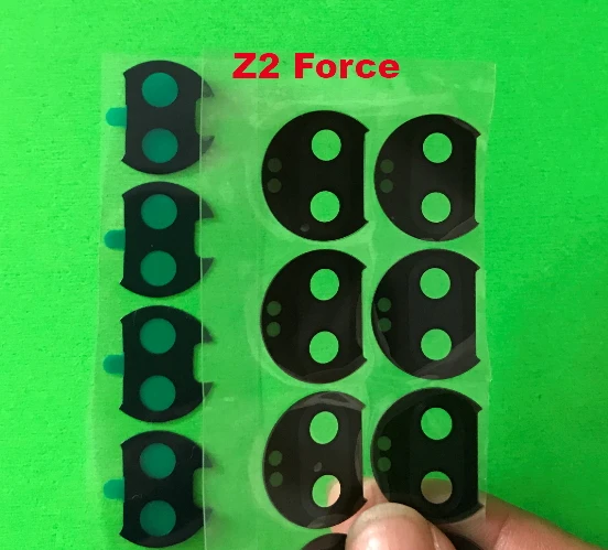 Объектив задней камеры 10 шт., стеклянный объектив задней камеры для Motorola Moto Z2 Force XT1789 с заменой клейкой ленты