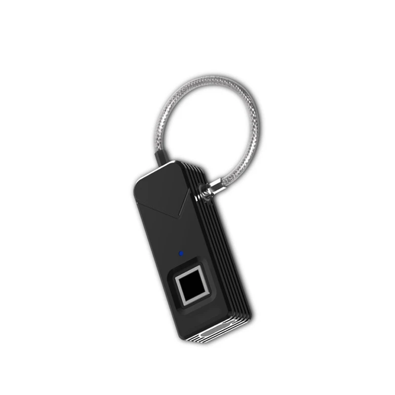 Outdoor Portable Smart Fingerprint Lock Top Security Fingerprint Padlock For Travel Bags Luggage Suitcase Backpack