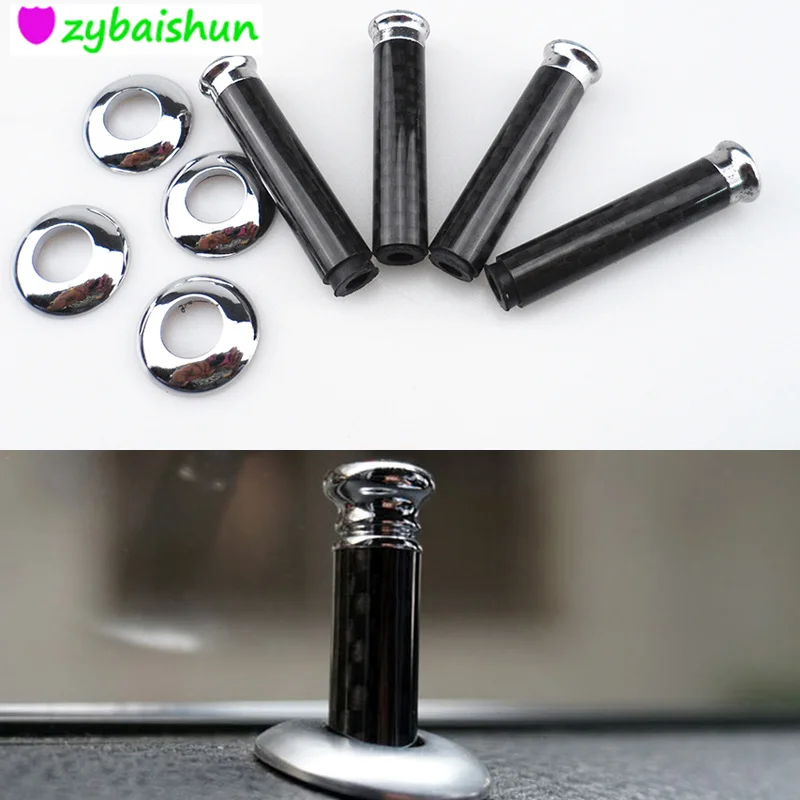 Real Carbon fiber 4pcs car door pin for BMW F30 F20 F10 F15 F13 M3 M5
